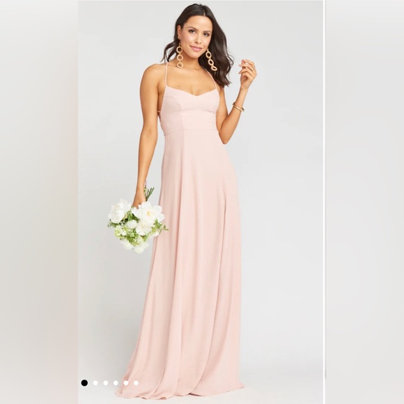 Show Me Your Mumu Godshaw Goddess Gown in Dusty Blush - Picture 1 of 3